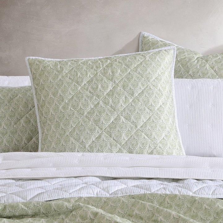 Shelby Sage Coverlet | Queen / King Bed