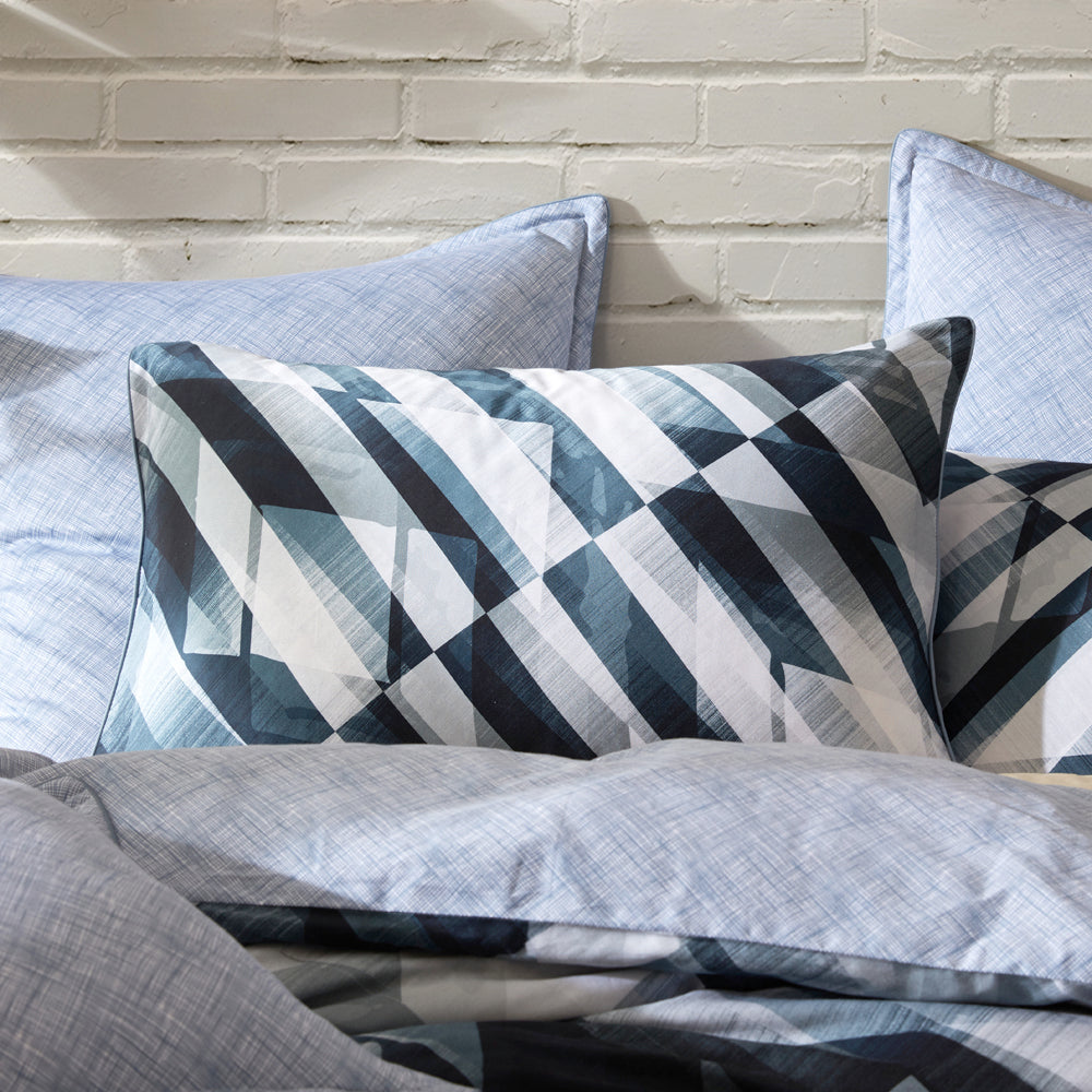 Soren Ink Quilt Cover Set by Logan and Mason | King Bed | My Linen