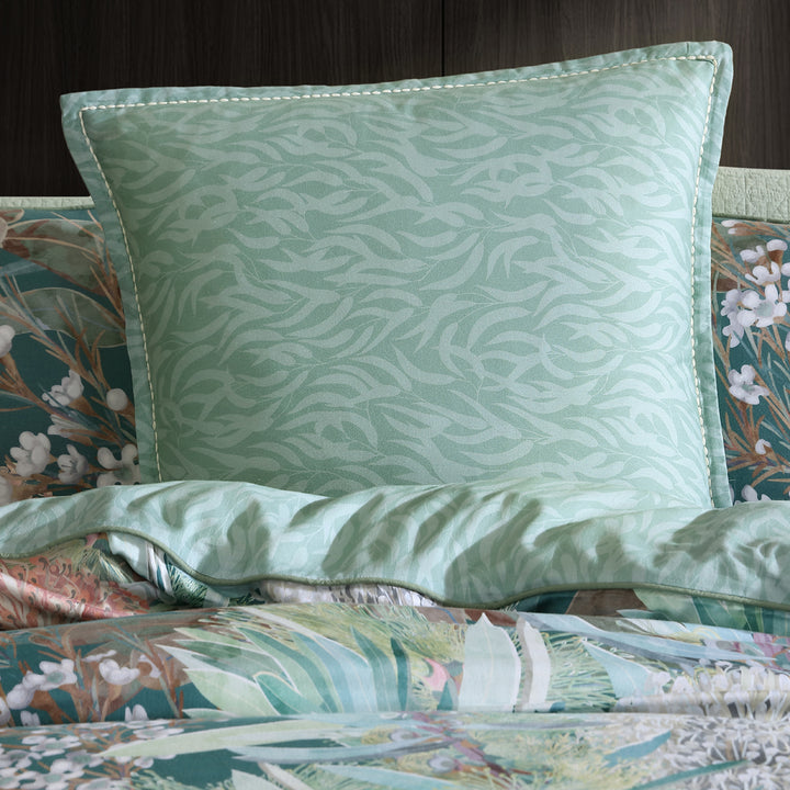 Logan and Mason Tomah Eucalypt European Pillowcase Lifestyle | My Linen