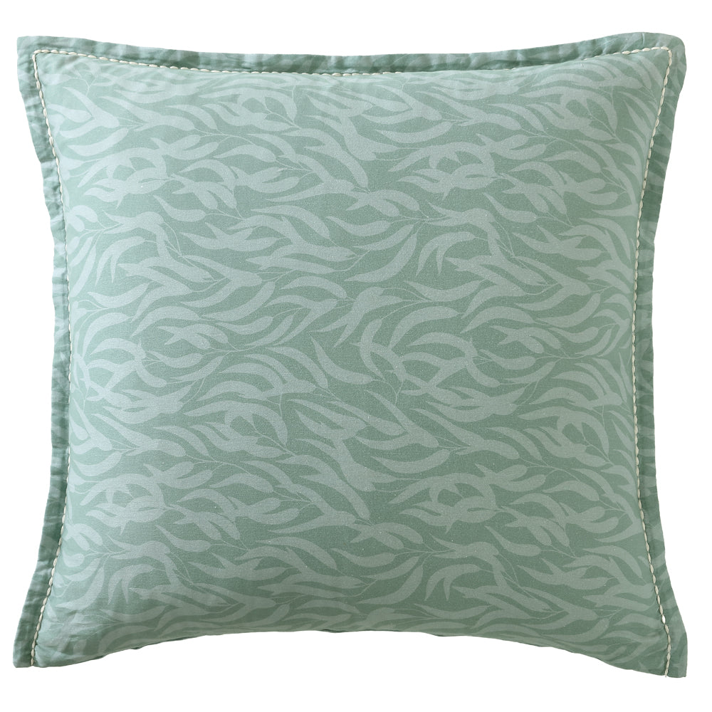 Logan and Mason Tomah Eucalypt European Pillowcase | My Linen