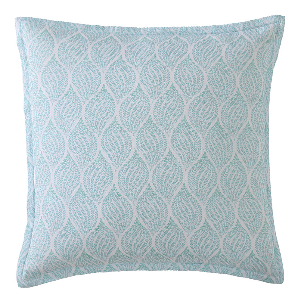 Logan and Mason Valentine Teal European Pillowcase | My Linen