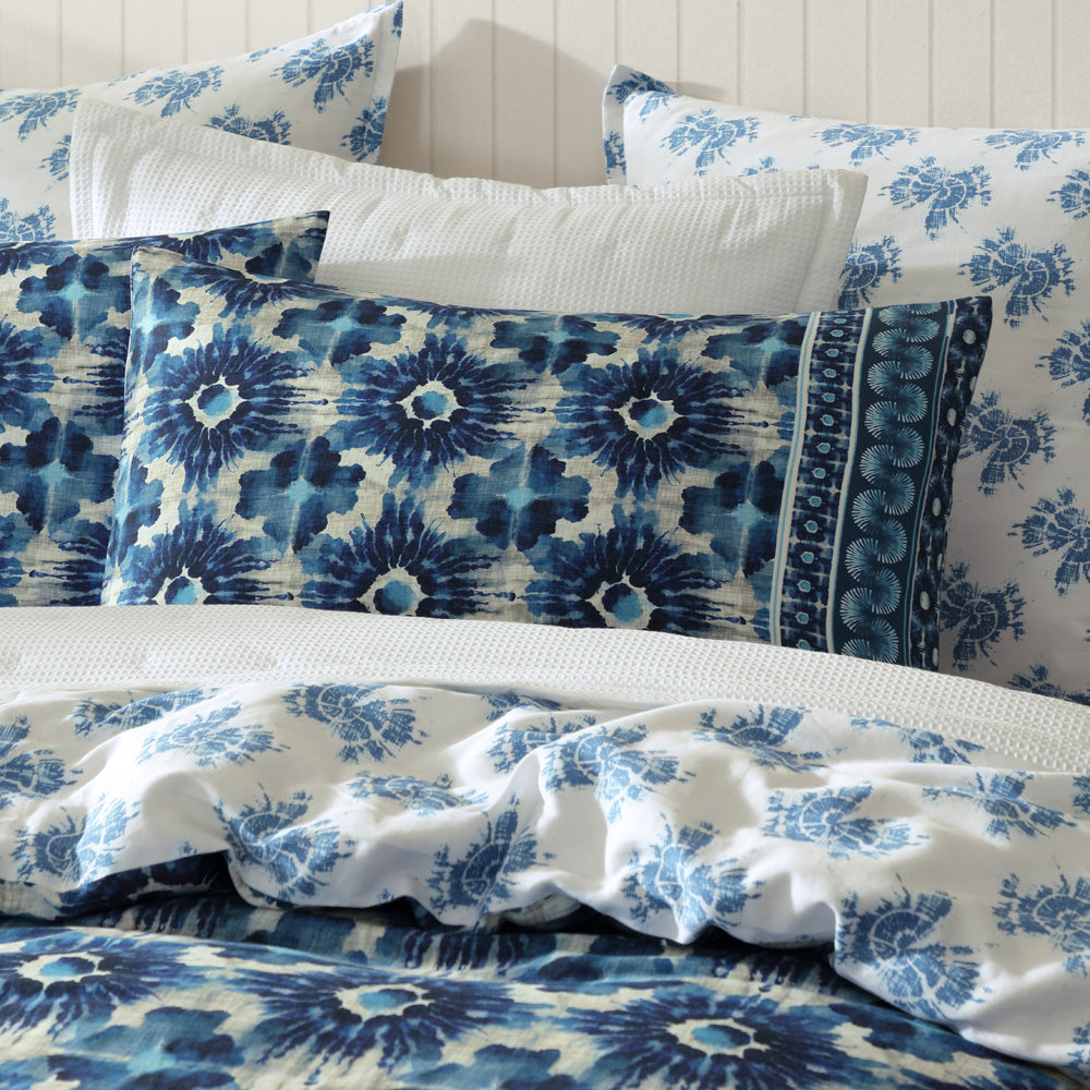 Woolamai Blue Quilt Cover Set | Super King