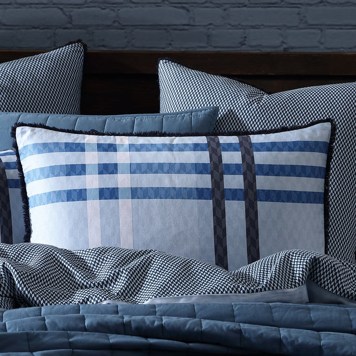 Yarmouth Blue Quilt Cover Set | Queen Bed