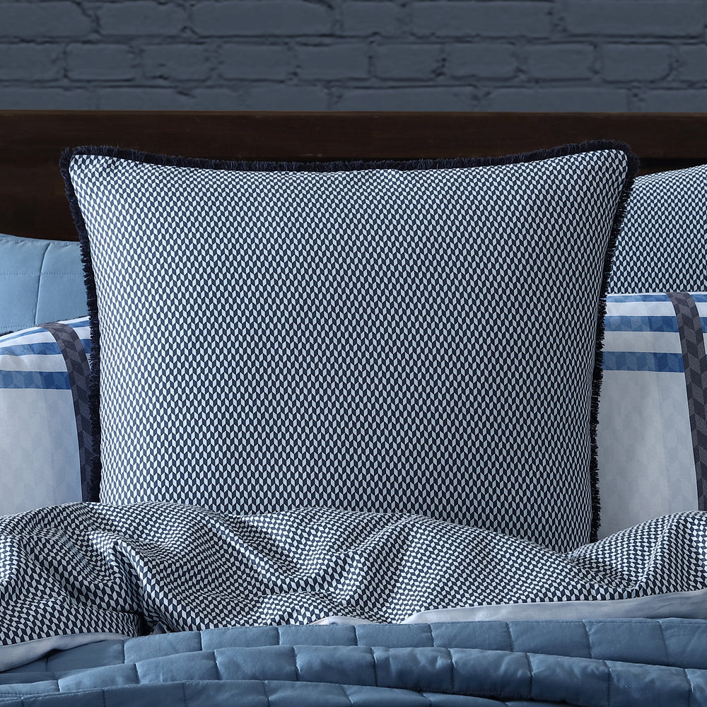 Yarmouth Blue Quilt Cover Set | Queen Bed