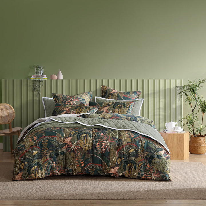 Zawadi Green Quilt Cover Set | Super King