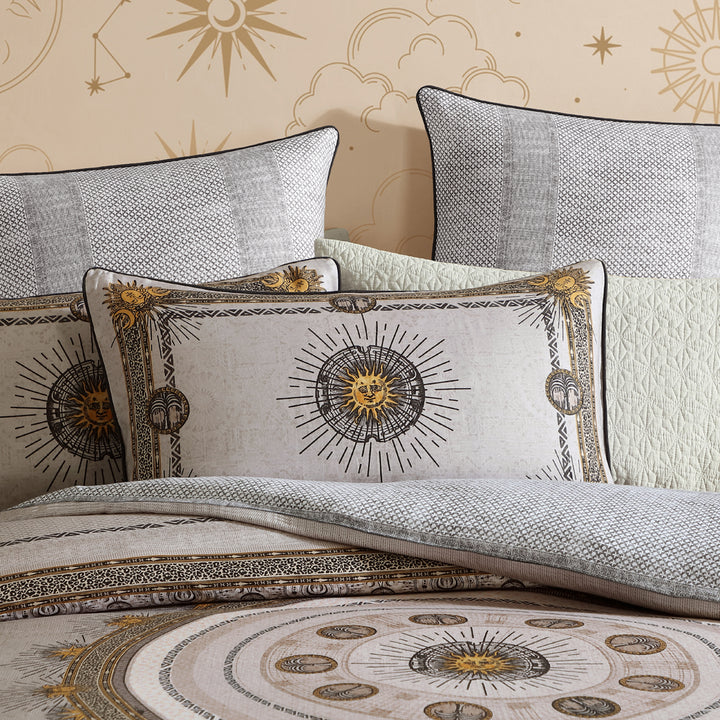 Logan and Mason Zepher Stone Quilt Cover Set Pillow | My Linen