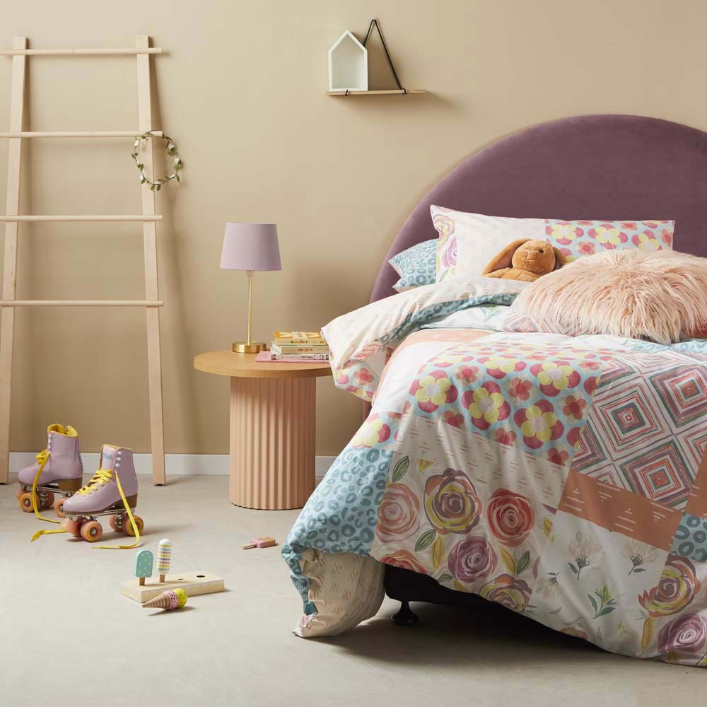 Pop Patchwork Multi Quilt Cover Set | Single Bed