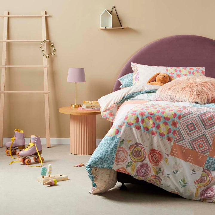 Pop Patchwork Multi Quilt Cover Set | Single Bed