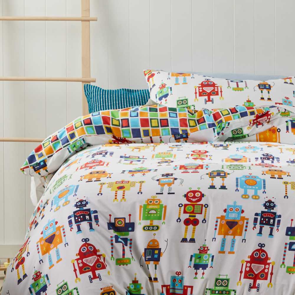 Robots Multi Quilt Cover Set | Double Bed