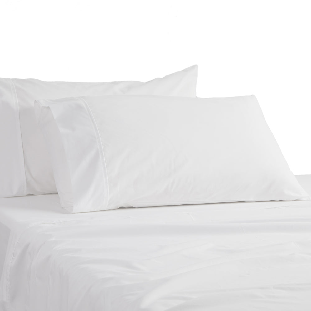 100% Egyptian Cotton 400TC White Standard Pillowcase Pair | 2 Pack