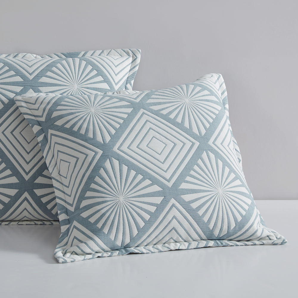 Platinum Logan and Mason Alchemy Aegean European Pillowcase Lifestyle | My Linen