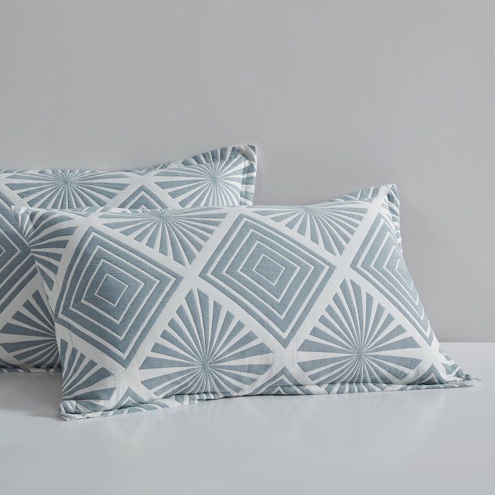 Platinum Logan and Mason Alchemy Aegean Quilt Cover Set Pillow | My Linen