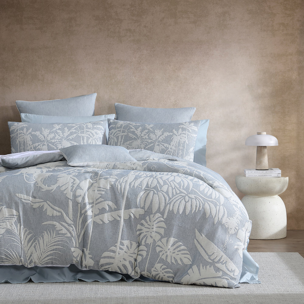 Logan and Mason Aloha Aegean Quilt Cover Set | My Linen