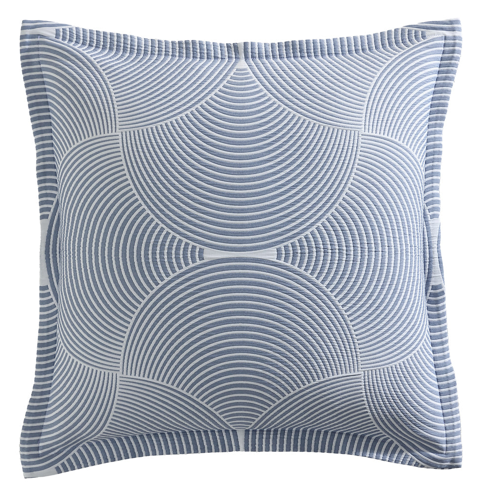 Platinum Logan and Mason Arlo Slate European Pillowcase | My Linen