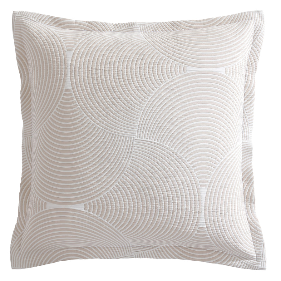 Platinum Logan and Mason Arlo Stone European Pillowcase | My Linen