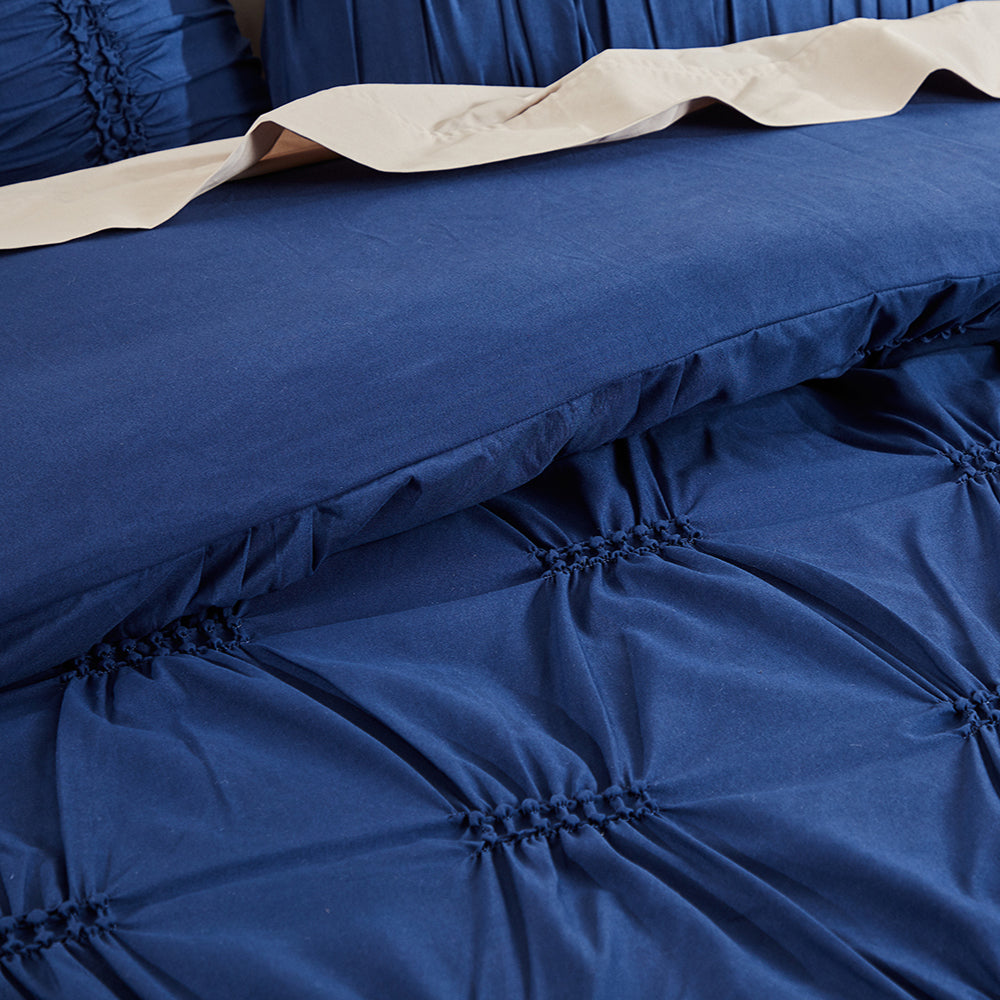 Arran Indigo Quilt Cover Set | Super King