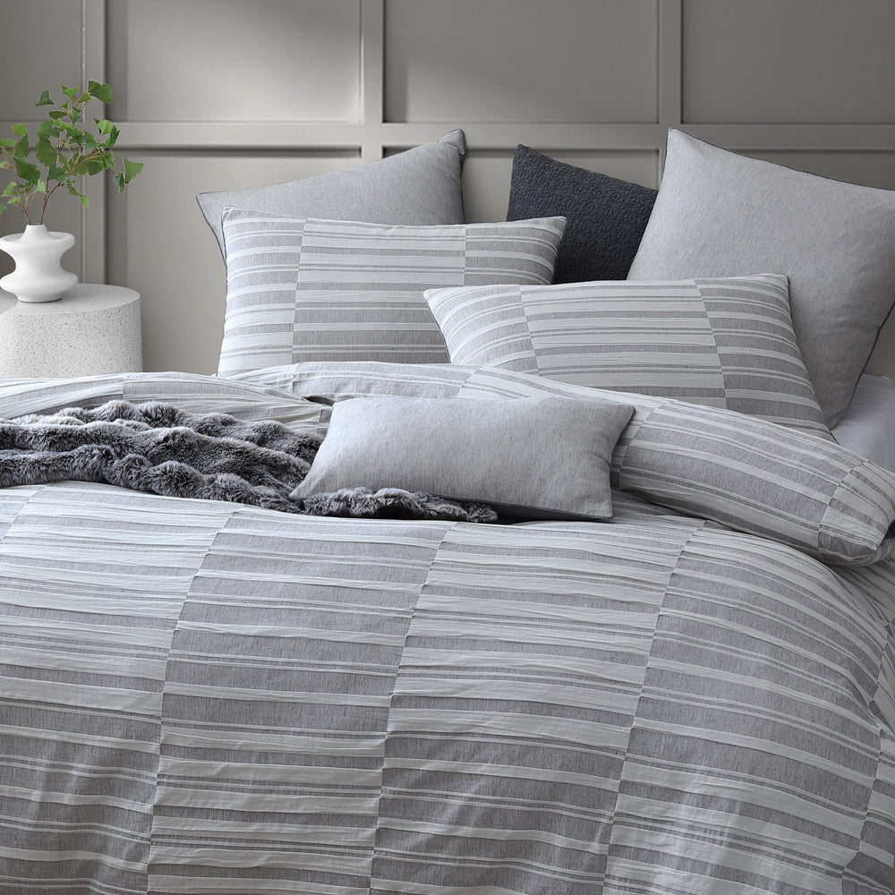 Balmoral Ash Quilt Cover Set | Queen Bed