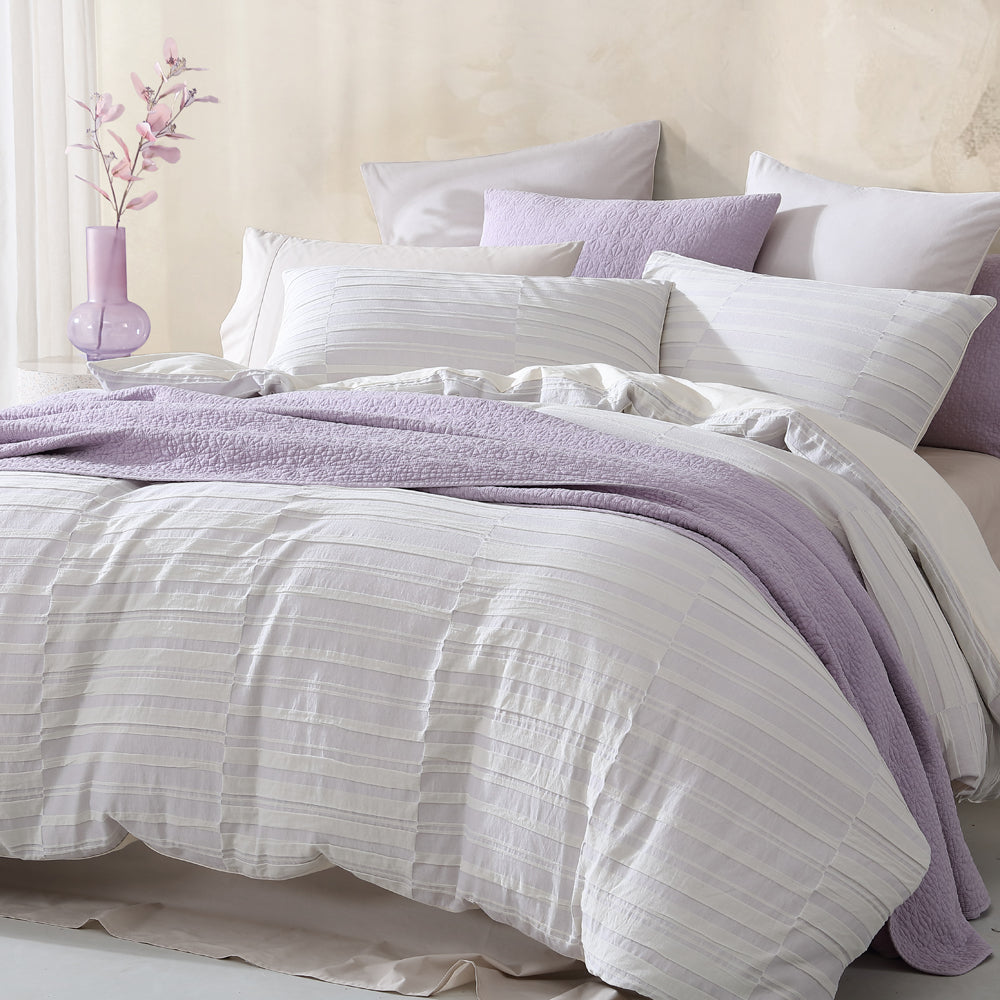 Balmoral Lilac Quilt Cover Set | King Bed