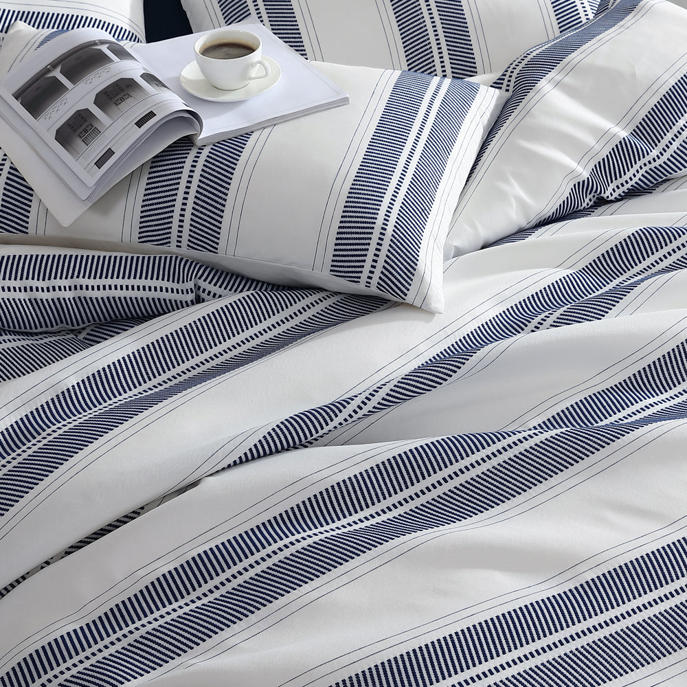 Cadet Navy Quilt Cover Set | Queen Bed