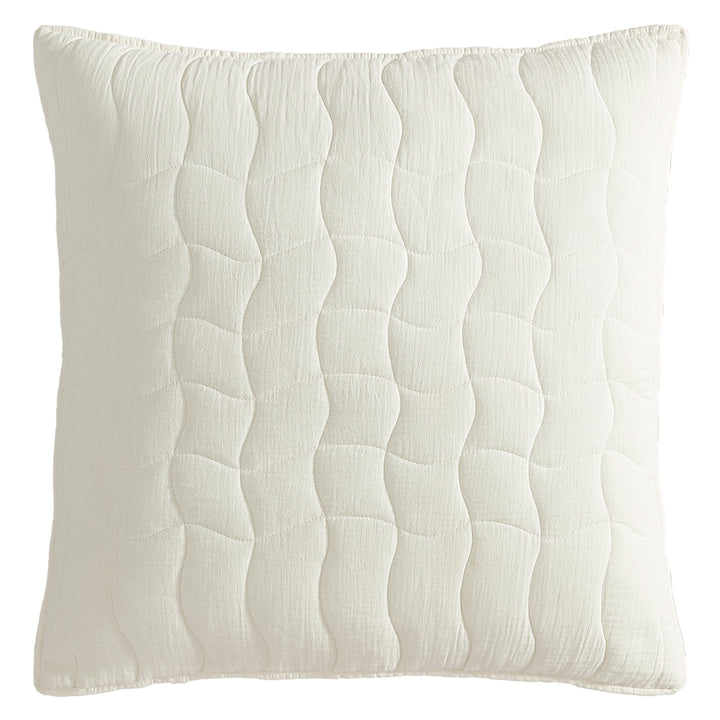 Logan and Mason Cascade Ivory European Sham | My Linen