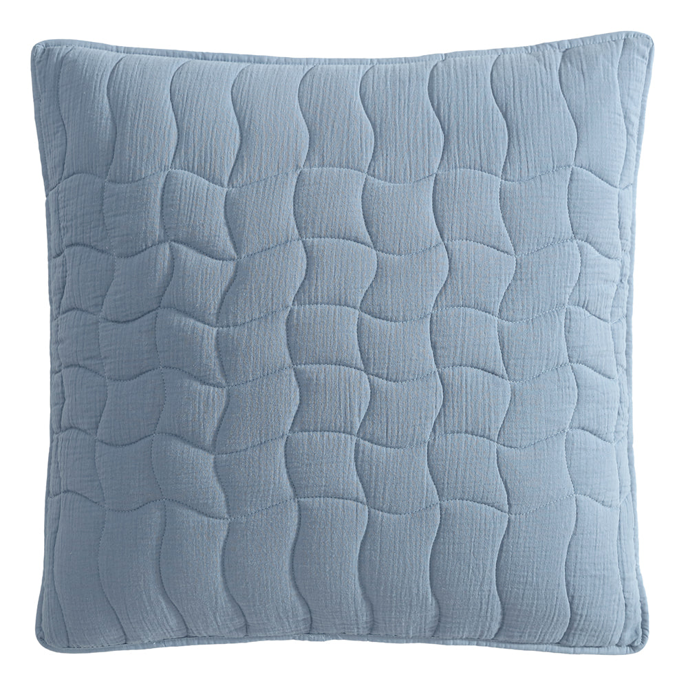 Logan and Mason Cascade Slate European Pillowsham | My Linen