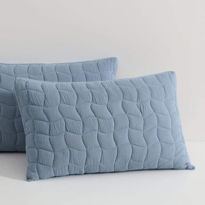 Logan and Mason Cascade Slate Coverlet Set Pillow | My Linen