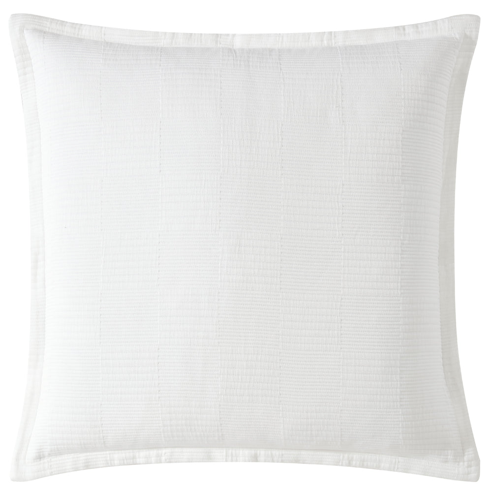 Caspian White European Pillowcase