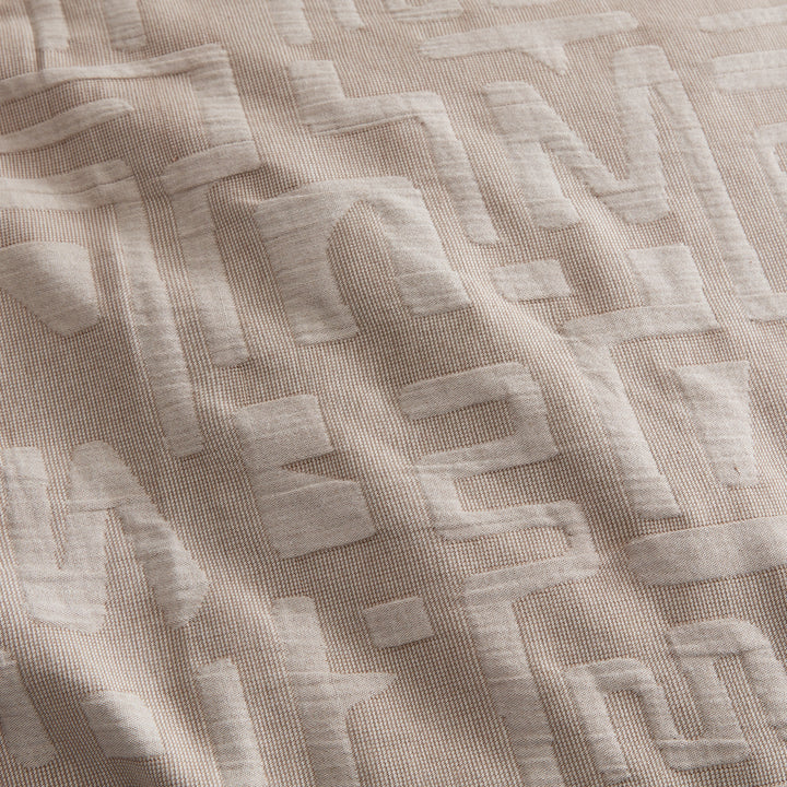 Logan and Mason Cyprus Coffee Quilt Cover Set Detail | My Linen
