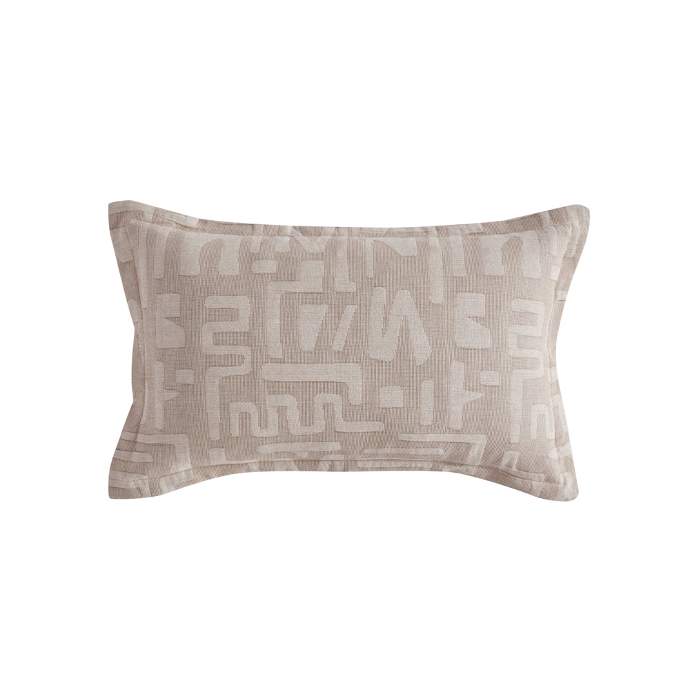 Logan and Mason Cyprus Coffee Long Filled Cushion | My Linen