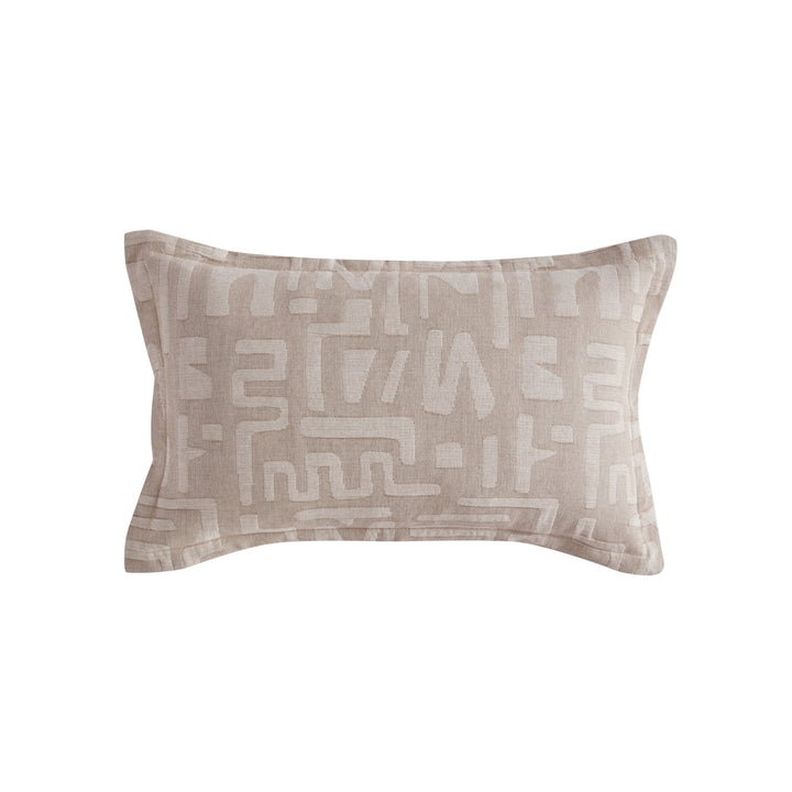 Logan and Mason Cyprus Coffee Long Filled Cushion | My Linen