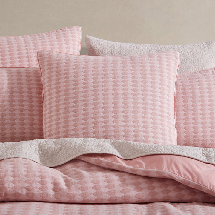 Frankie Blush Quilt Cover Set | Super King