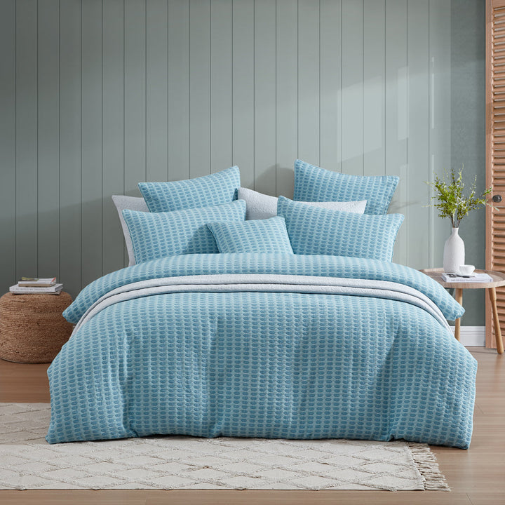 Frankie Turquoise Quilt Cover Set | Super King