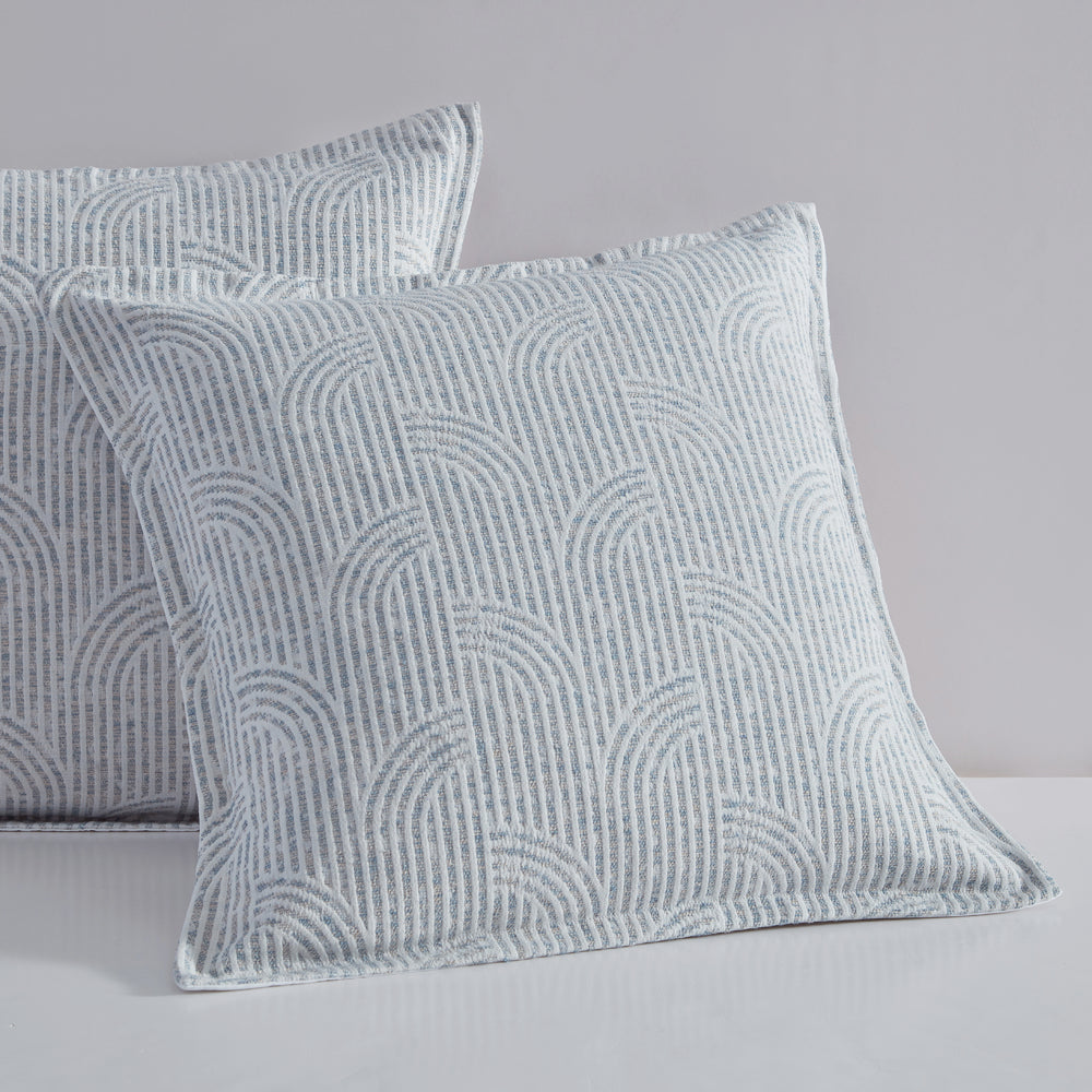 Logan and Mason Fresco Slate European Pillowcase Lifestyle | My Linen