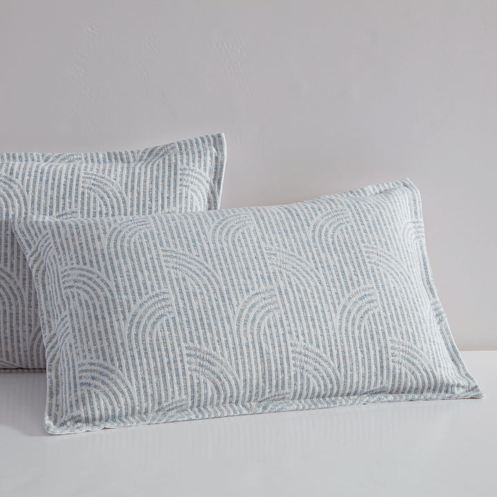 Logan and Mason Fresco Slate Quilt Cover Set Pillow | My Linen