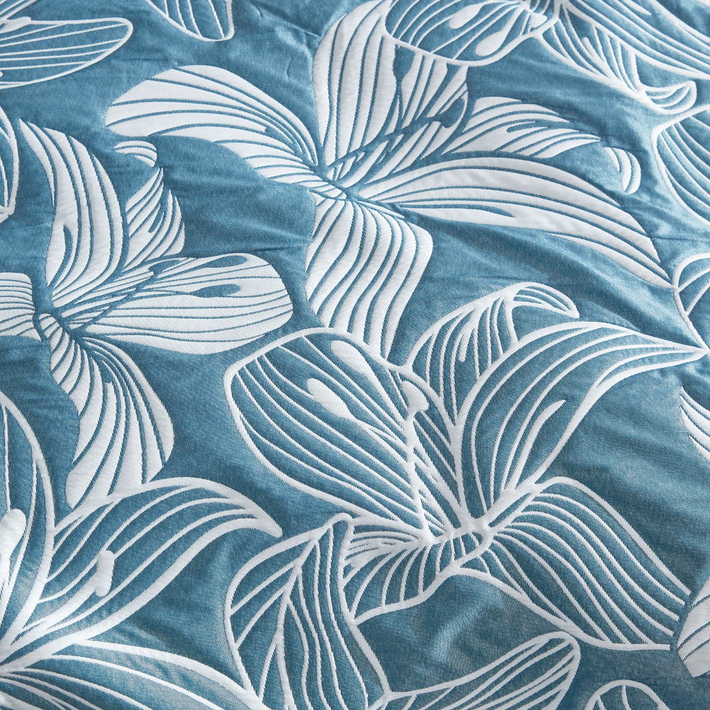 Platinum Logan and Mason Grace Aegean Quilt Cover Set Detail | My Linen