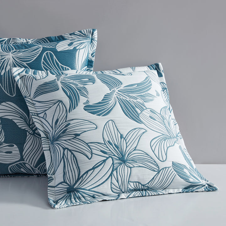 Platinum Logan and Mason Grace Aegean European Pillowcase Lifestyle | My Linen