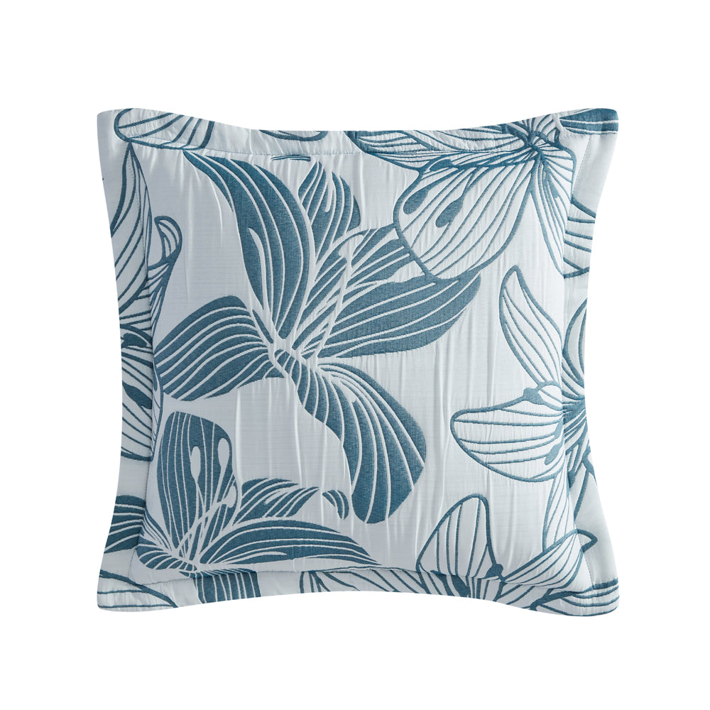 Platinum Logan and Mason Grace Aegean Square Filled Cushion | My Linen