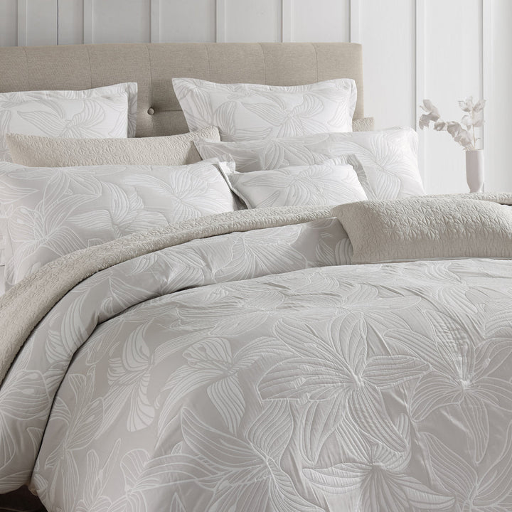 Grace Dove Quilt Cover Set | Queen Bed