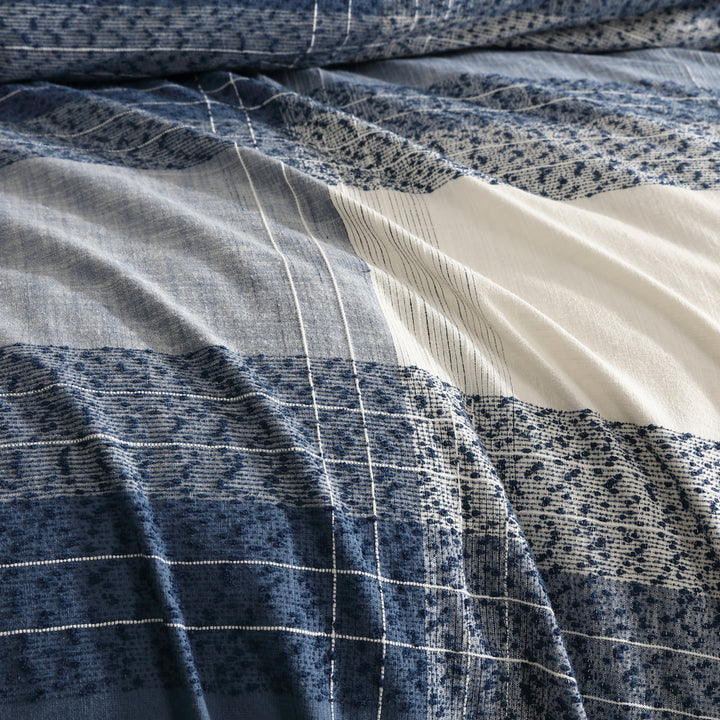 Logan and Mason Heritage Slate Quilt Cover Set Detail | My Linen