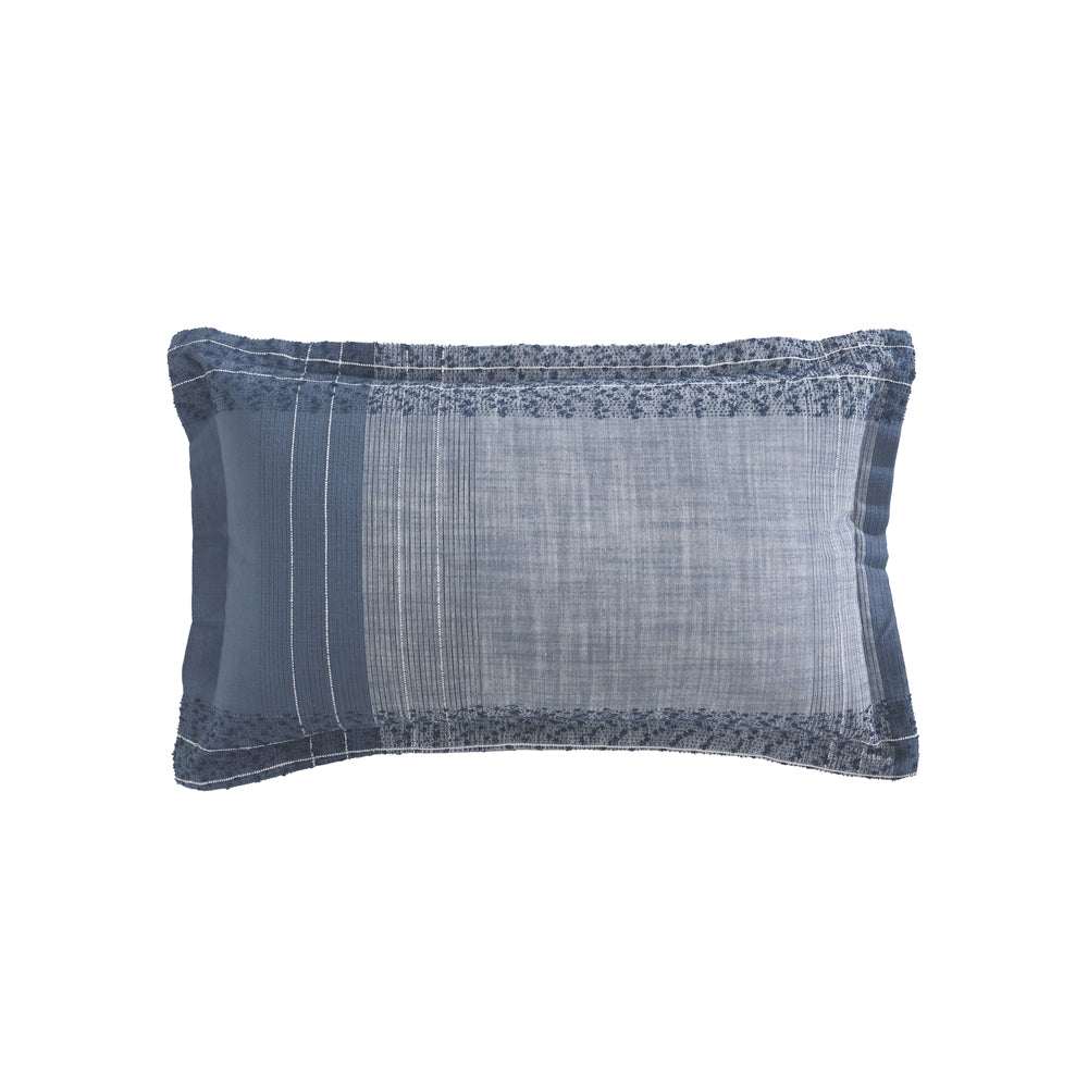 Logan and Mason Heritage Slate Long Filled Cushion | My Linen