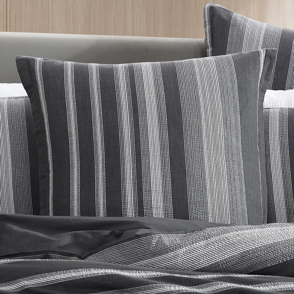 Hunter Charcoal European Pillowcase