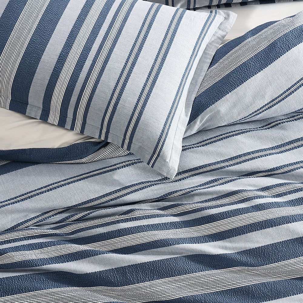 Hunter Indigo Quilt Cover Set | Super King