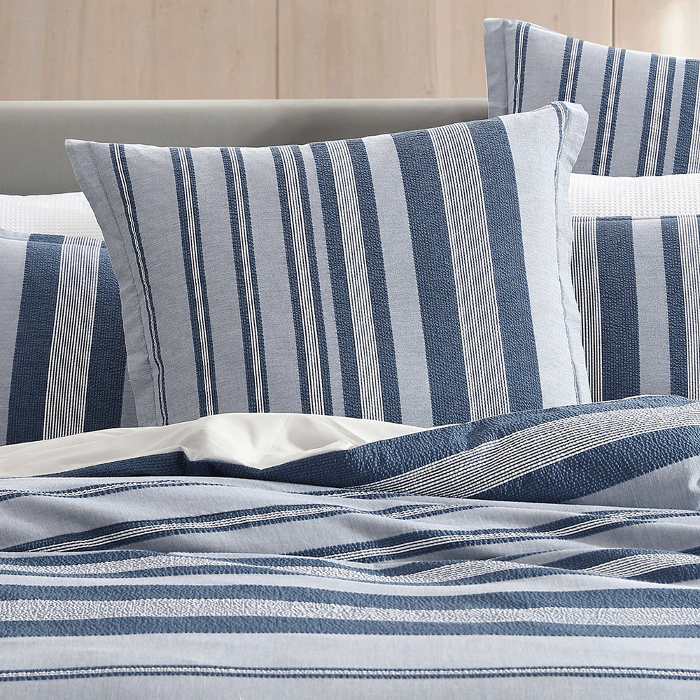 Hunter Indigo Quilt Cover Set | King Bed