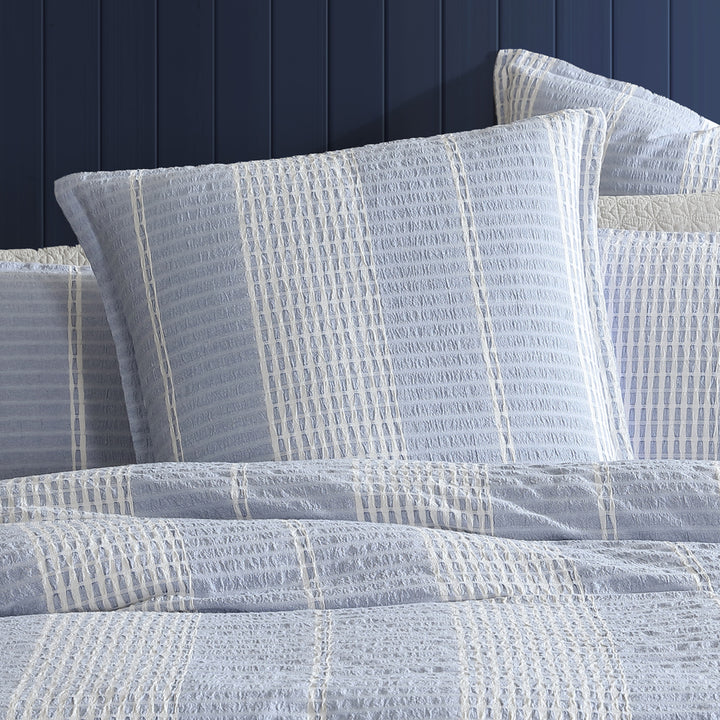 Platinum Logan and Mason Hurley Slate European Pillowcase Lifestyle | My Linen
