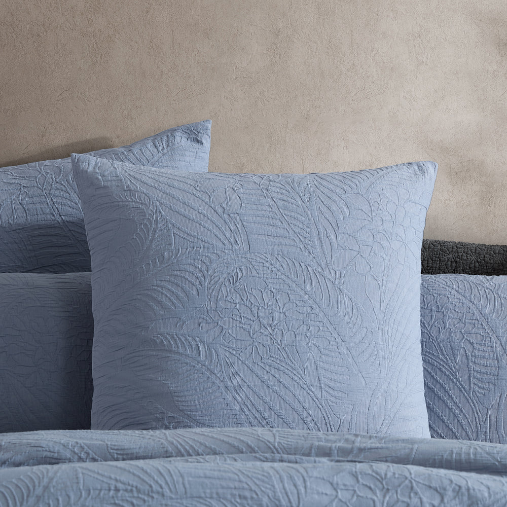 Platinum Logan and Mason Kaia Slate European Pillowcase Lifestyle | My Linen