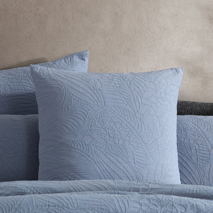 Platinum Logan and Mason Kaia Slate European Pillowcase Lifestyle | My Linen