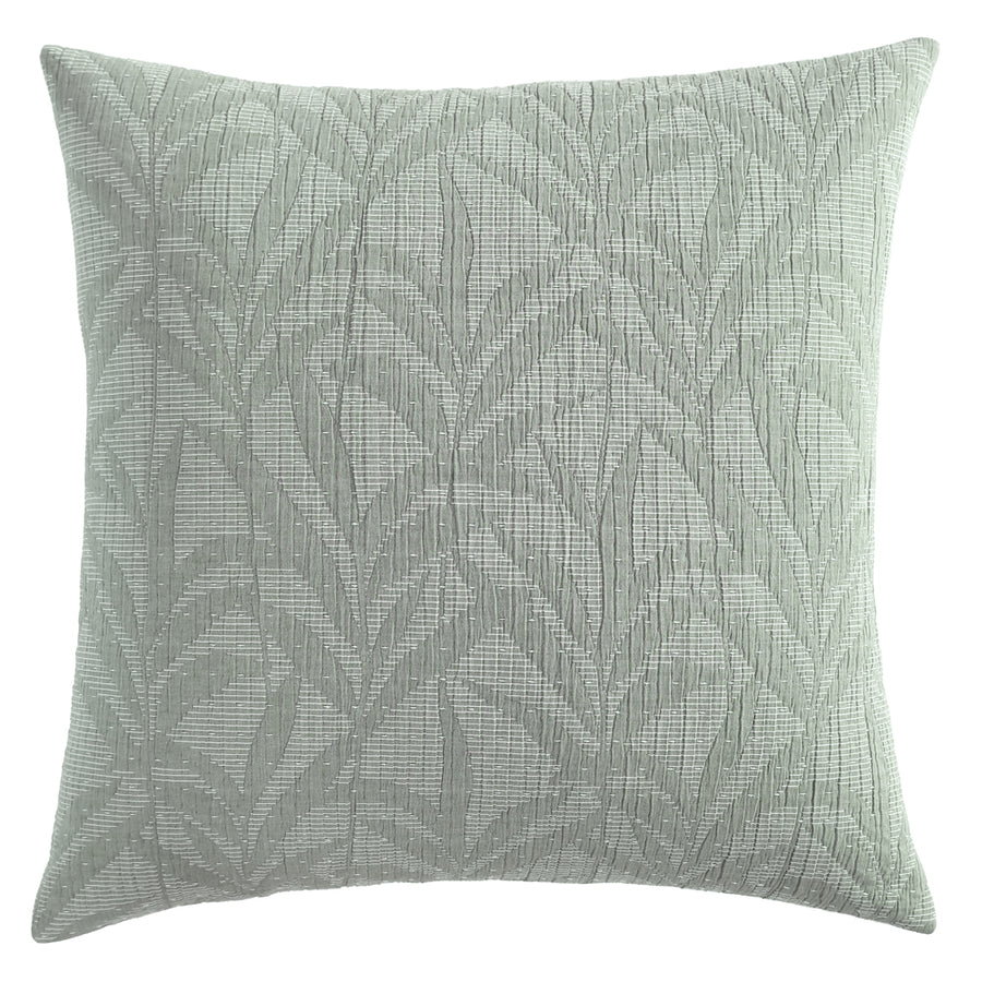 Platinum Logan and Mason Kailani Cilantro European Pillowsham | My Linen