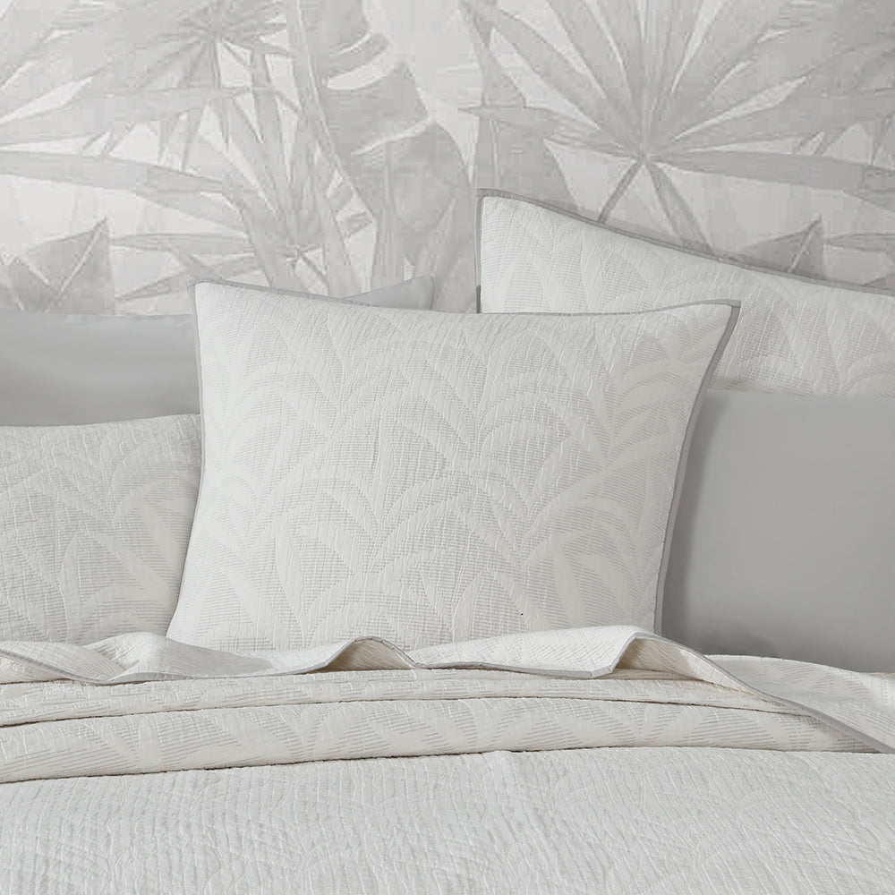 Platinum Logan and Mason Kailani Fog European Pillowsham Lifestyle | My Linen