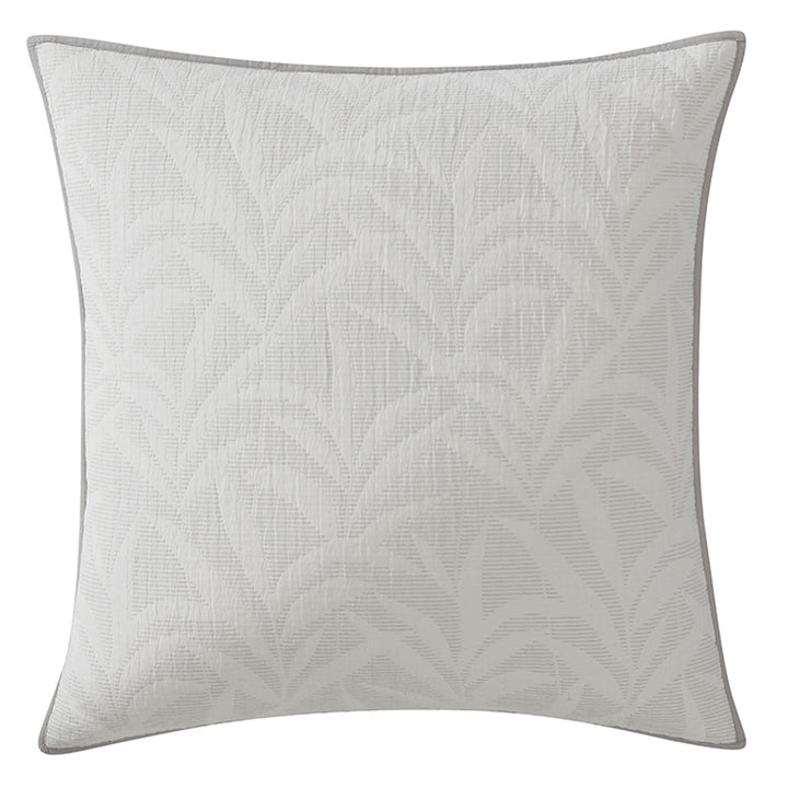 Platinum Logan and Mason Kailani Fog European Pillowsham | My Linen
