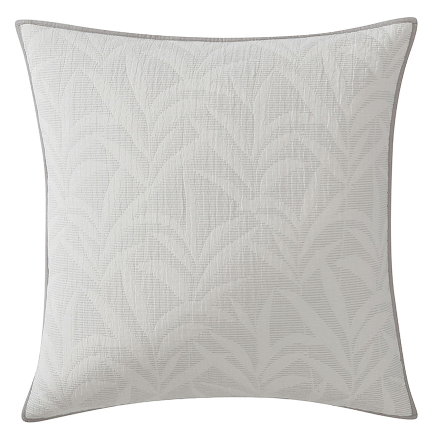 Platinum Logan and Mason Kailani Fog European Pillowsham | My Linen